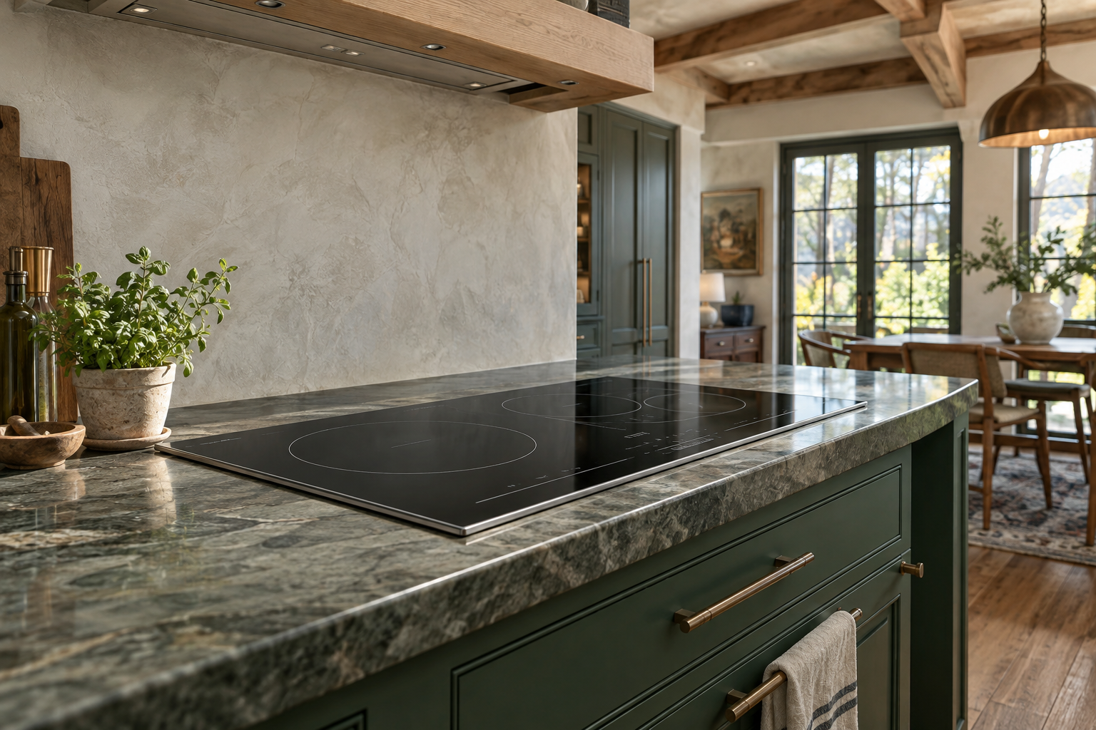 Illustrative Thermador cooktop in a residential kitchen — AI image for Sub-Zero Repair Lewisboro