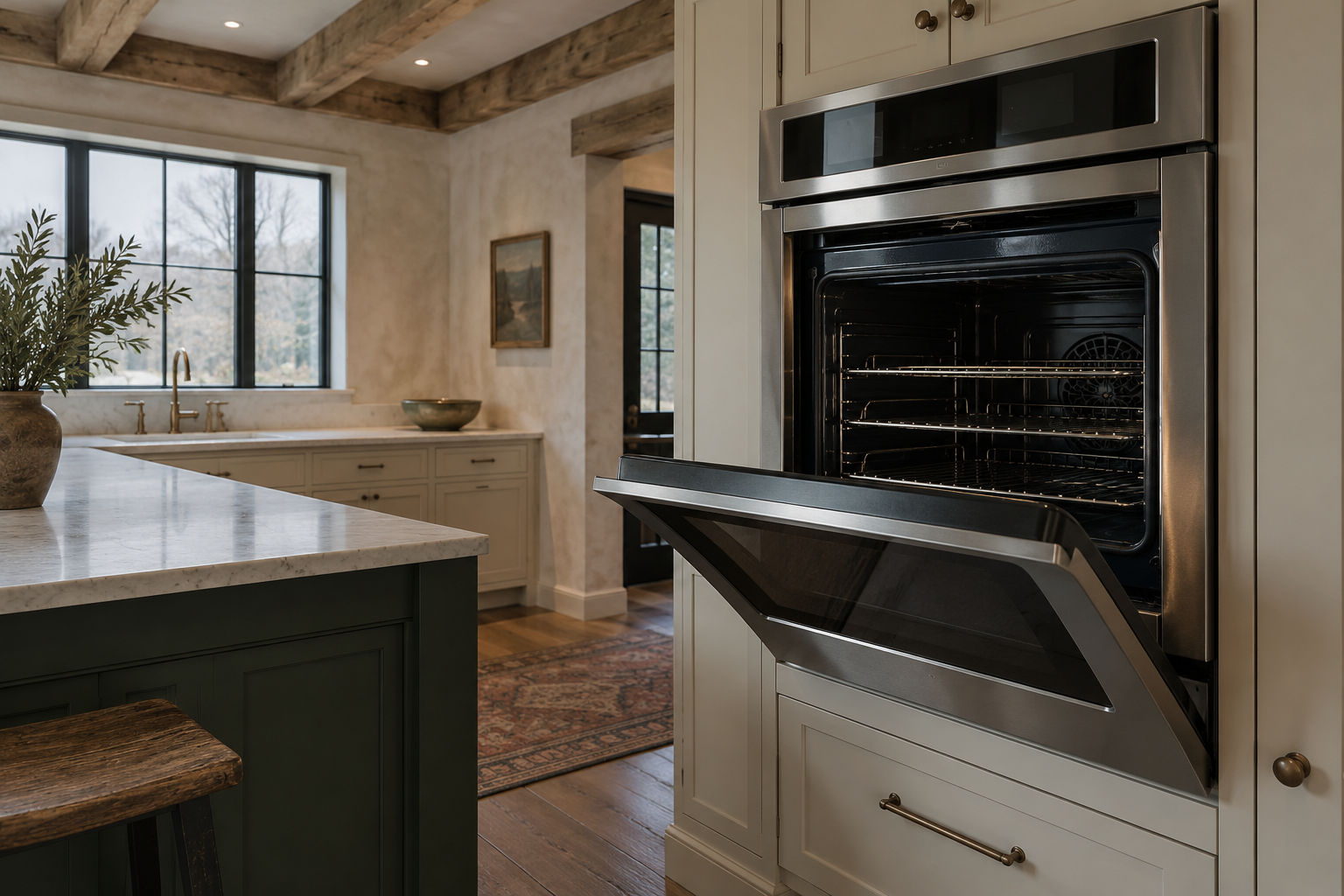 Illustrative Thermador oven in a residential kitchen — AI image for Sub-Zero Repair Lewisboro