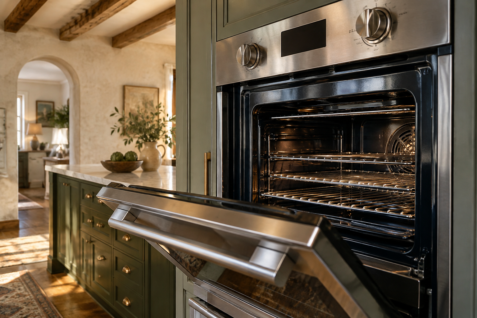 Illustrative Viking oven in a residential kitchen — AI image for Sub-Zero Repair Lewisboro